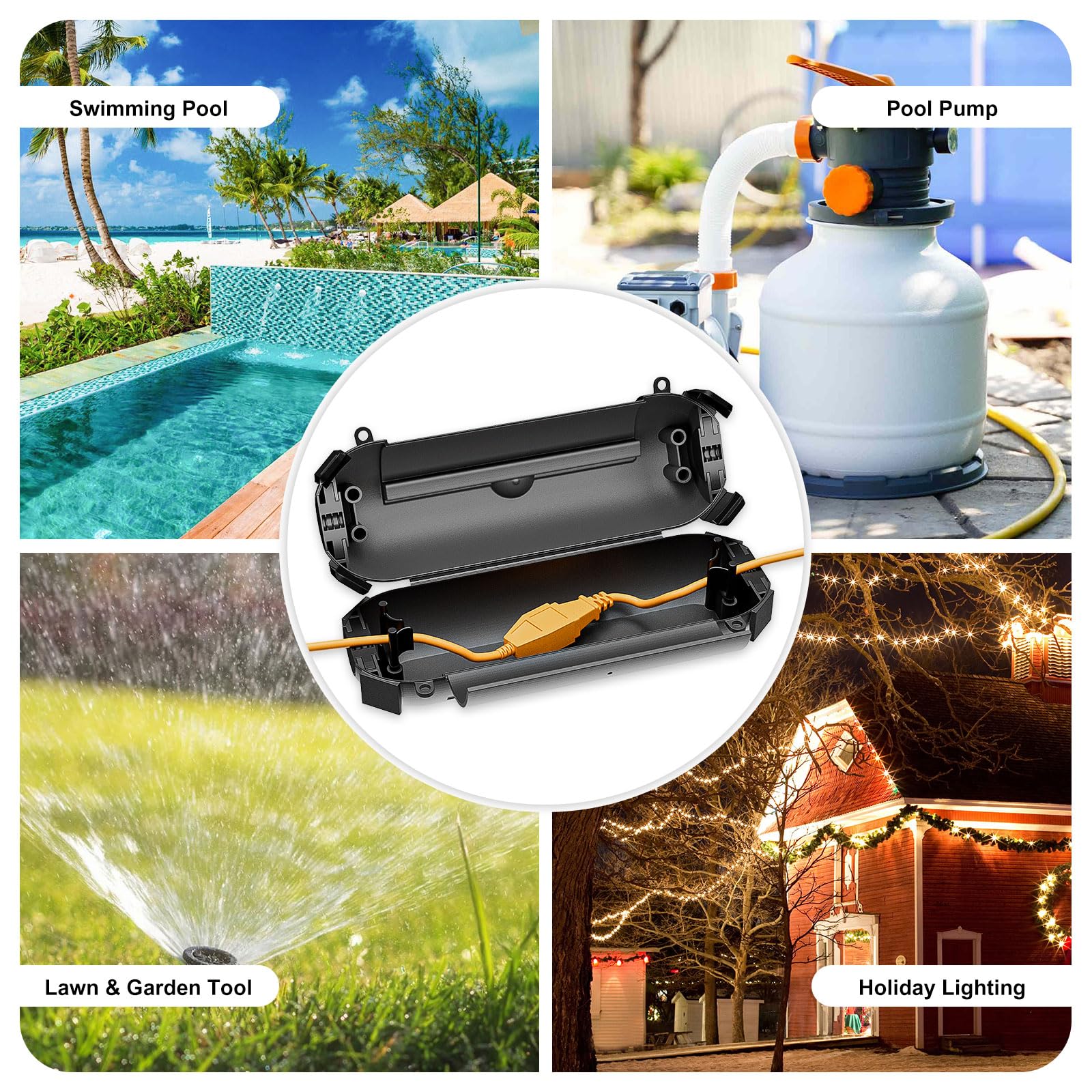 iwillink IP44 waterproof rating keeps outdoor connections protected in rain