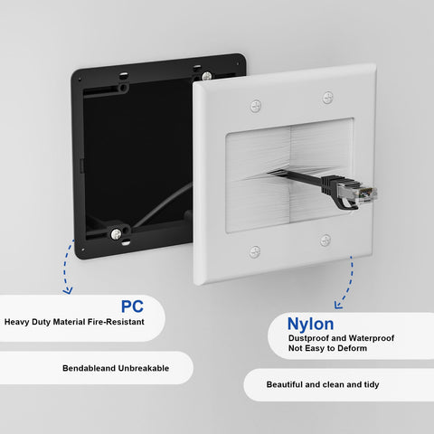 iwillink wall plate fits drywall thickness 5.5 to 20 mm.