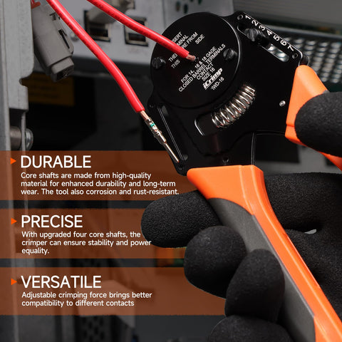 IWISS iCrimp adjustable crimp force allows tailored pressure for contacts