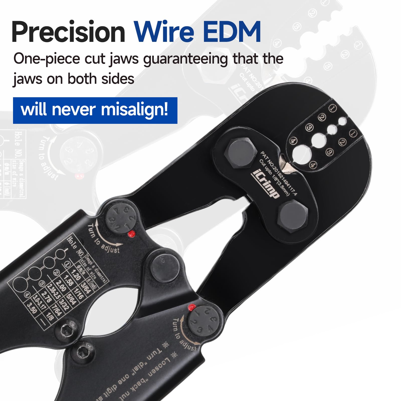 IWISS iCrimp pairs with aluminum oval sleeves for secure connections