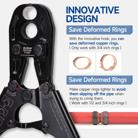 ASTM F1807-compliant IWISS iCrimp kit for reliable PEX connections