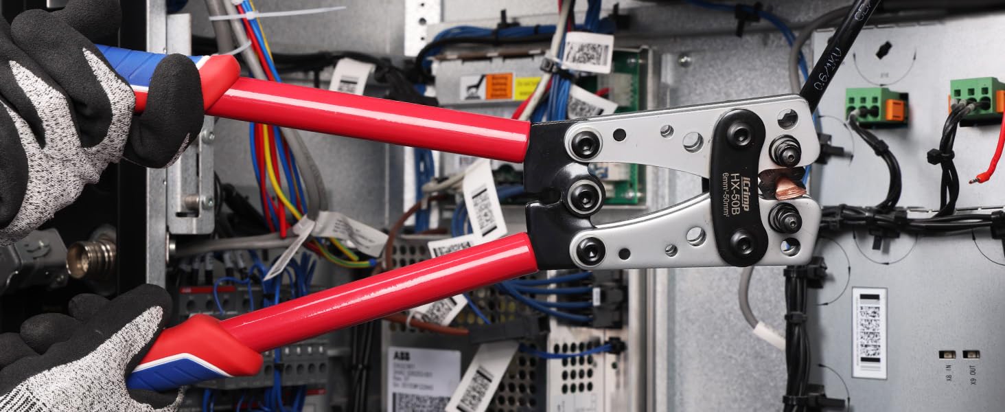 IWISS iCrimp enables fast, controlled crimps on battery cables
