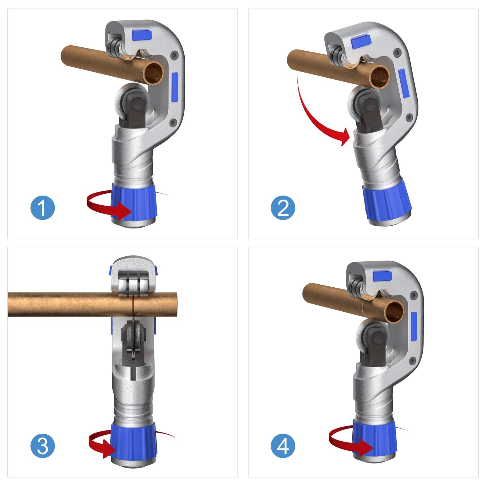 IWISS iCrimp cuts stainless steel and thin-walled tubes cleanly.