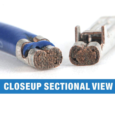 Technician uses IWISS iCrimp for snug crimps and consistent insulation coverage.