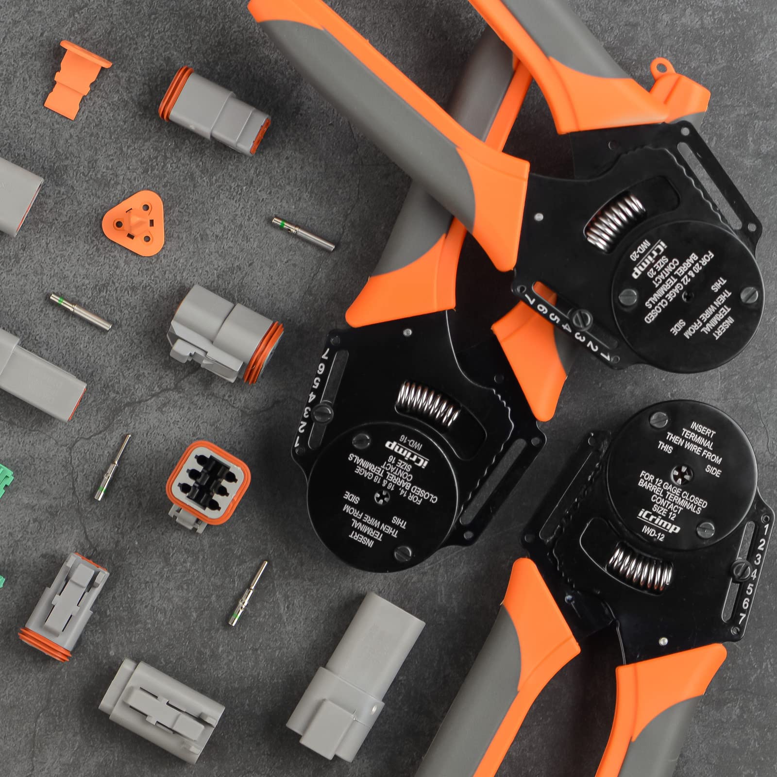 IWISS iCrimp supports Deutsch and Amphenol terminals for versatility