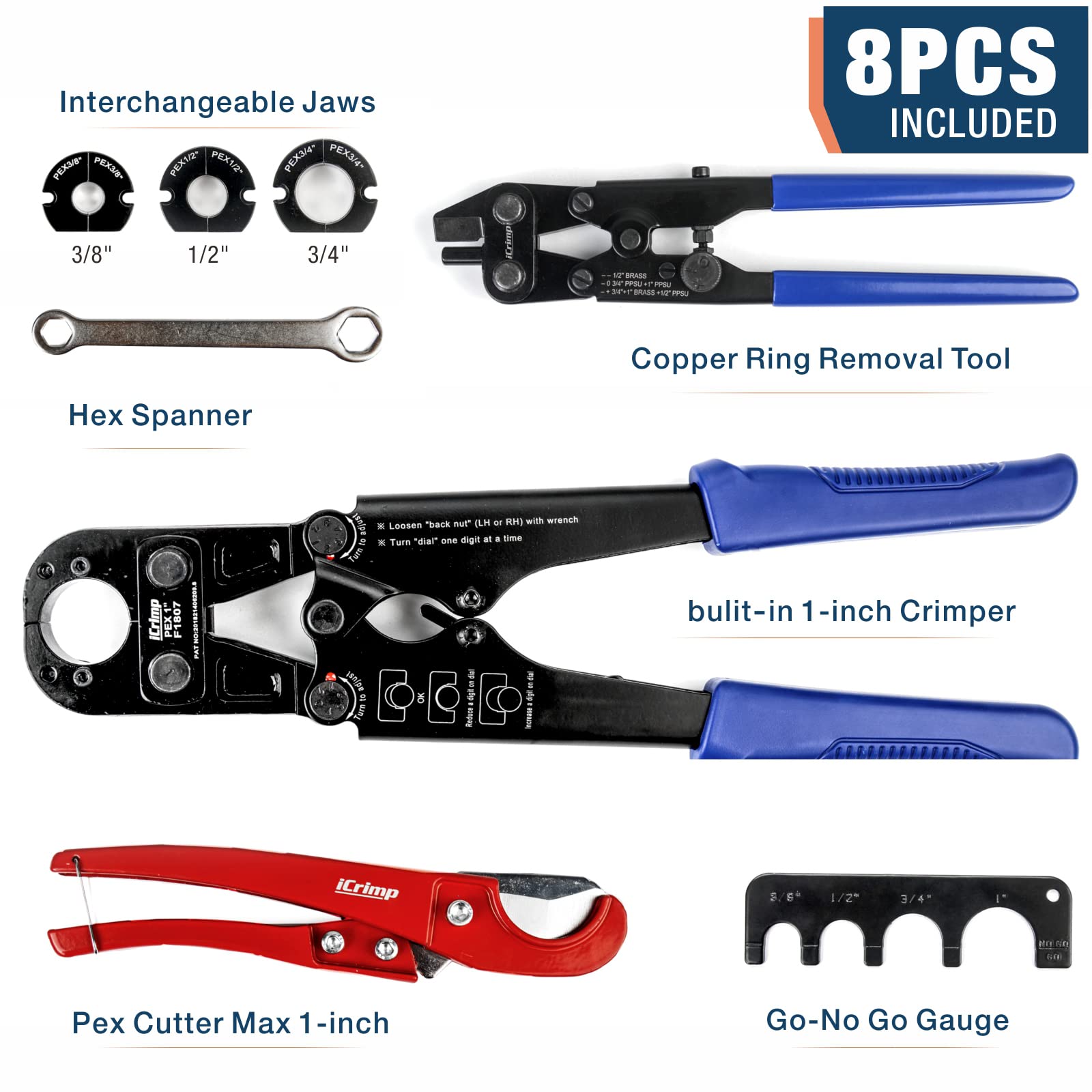 IWISS iCrimp F1807 copper ring removal tool enables easy removal