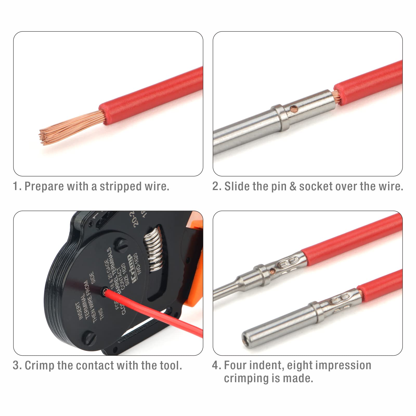 IWISS iCrimp IWD-1620 eight-impression profile image highlights durable crimp geometry