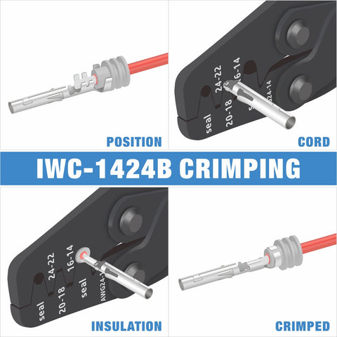 IWISS iCrimp kit demonstrates terminal releases with speed and care.