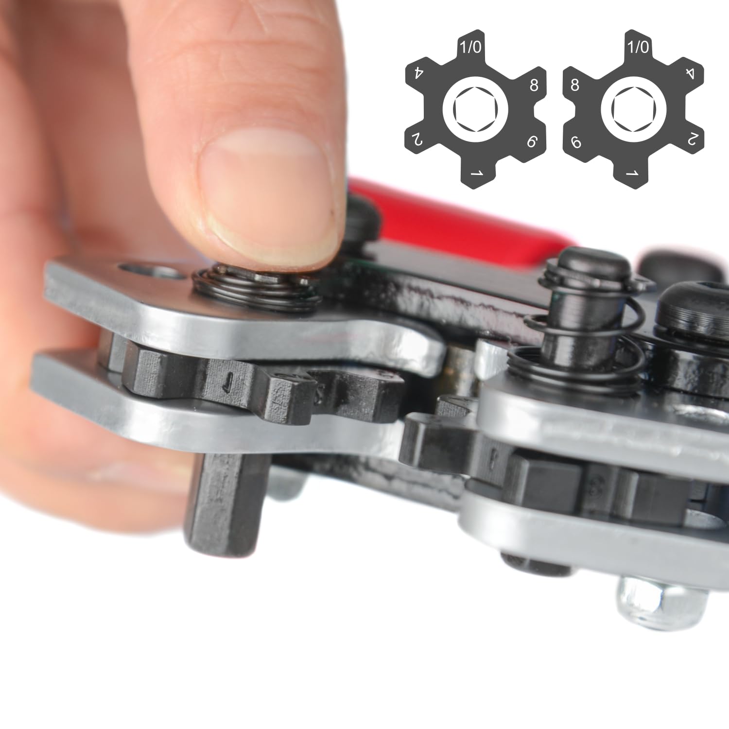 IWISS iCrimp kit includes crimp tool and cutter for lugs