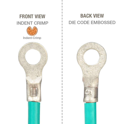 IWISS iCrimp battery cable application showing secure connections in automotive wiring