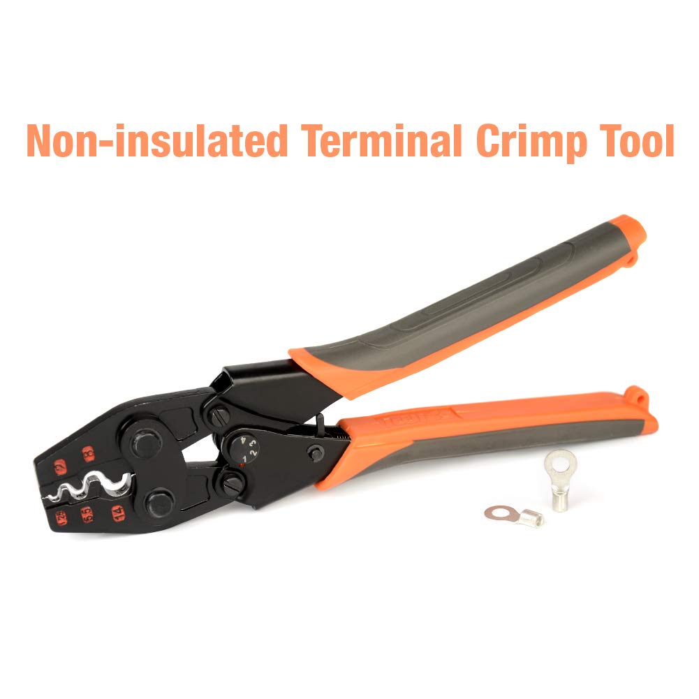 IWISS iCrimp copper butt connector example with clean crimp results