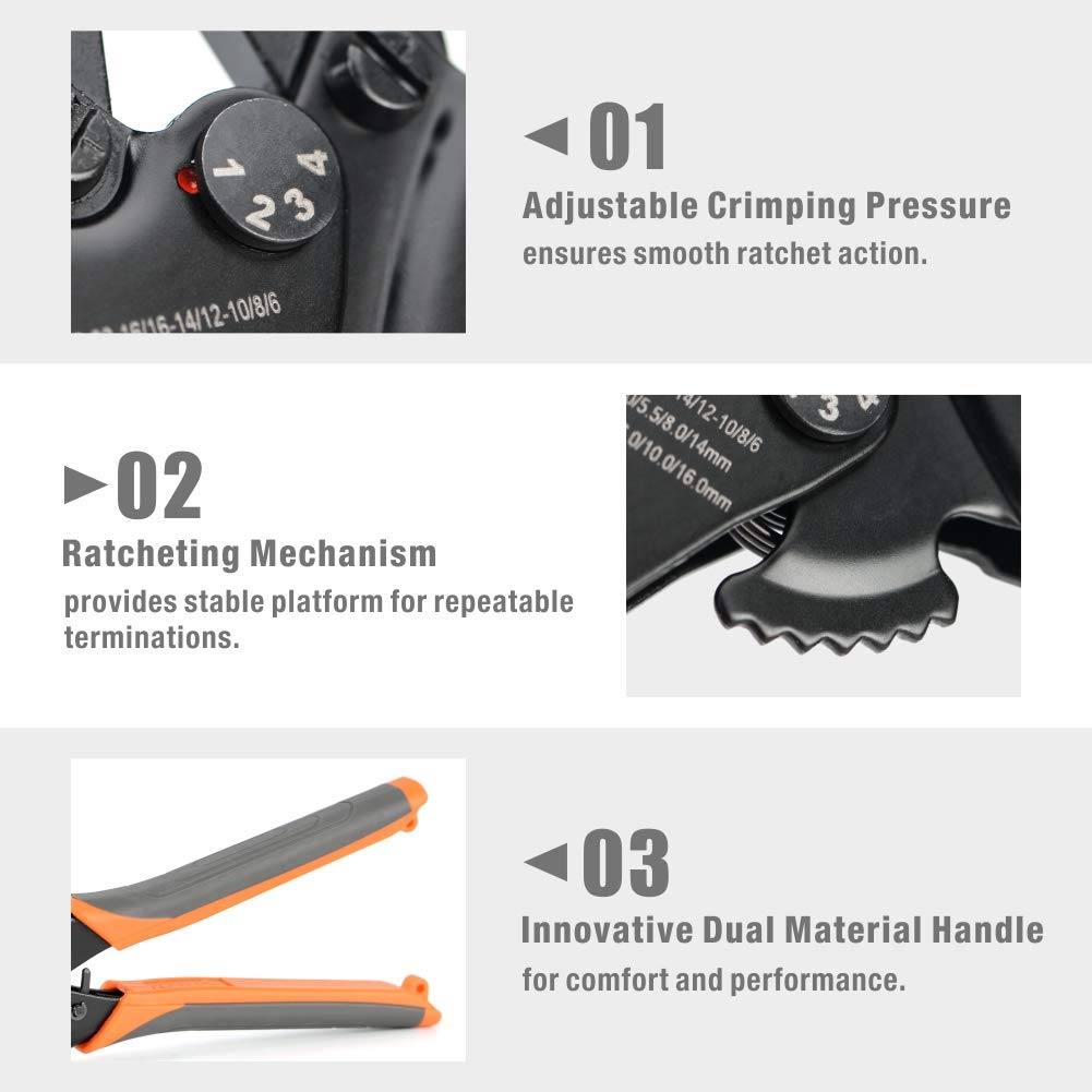 IWISS iCrimp ergonomic handle shot demonstrating comfortable grip during use