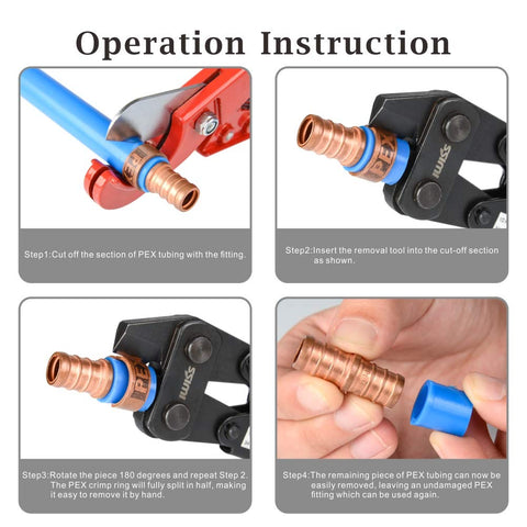 Clear indicators on the IWISS iCrimp 1210C guide safe decrimping
