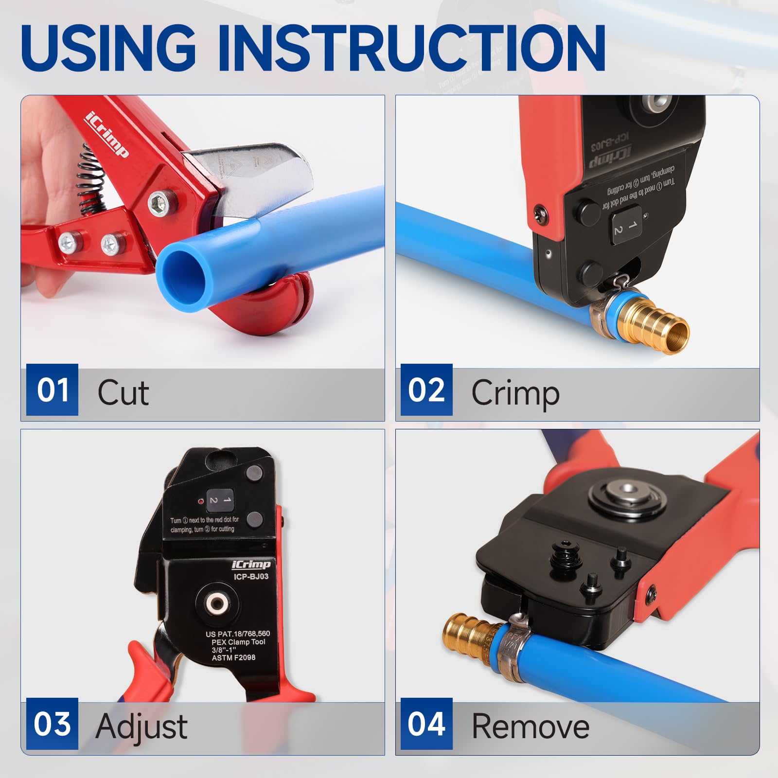 IWISS iCrimp PEX cutter delivering clean, precise cuts
