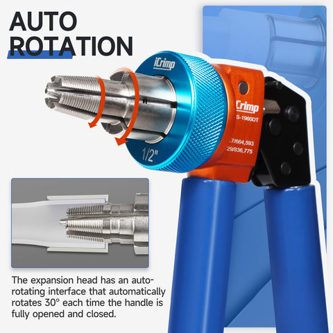 IWISS iCrimp 1/2-inch expansion head delivers precise expansion