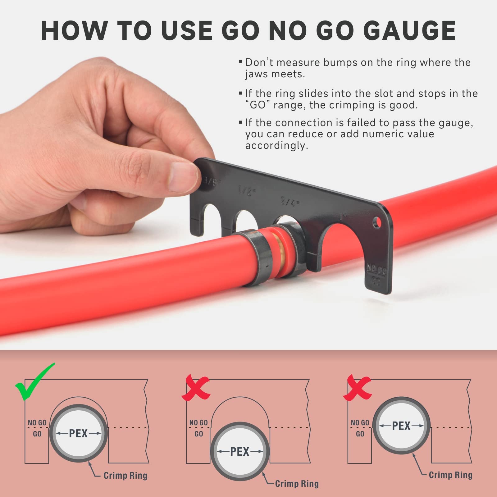 PEX pipe cutter included in the IWISS iCrimp kit