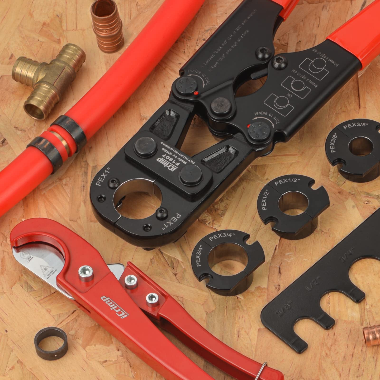 Portable IWISS iCrimp PEX toolkit for on-site use
