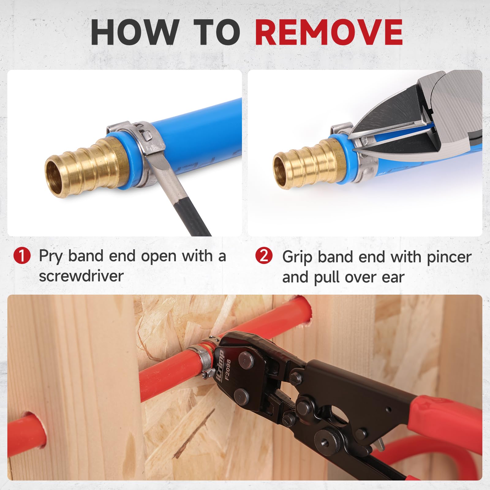 IWISS iCrimp ratcheting mechanism makes cinching effortless.