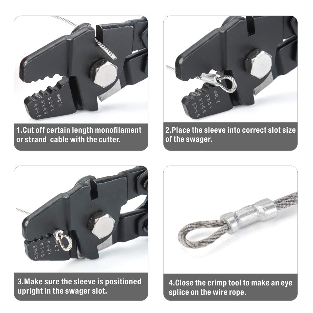 IWISS iCrimp dual hardened side cutters for clean trimming