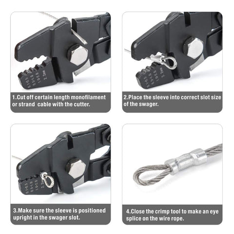 IWISS iCrimp dual hardened side cutters for clean trimming