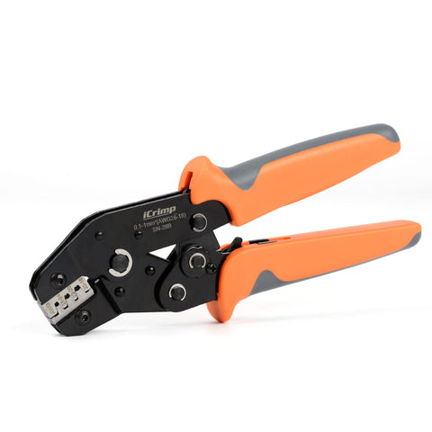 IWISS iCrimp SN-28B open-barrel crimp tool for OEM terminals and Dupont needs