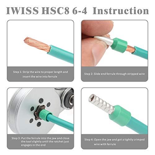 IWISS iCrimp toggle lever reduces operator fatigue during crimping.