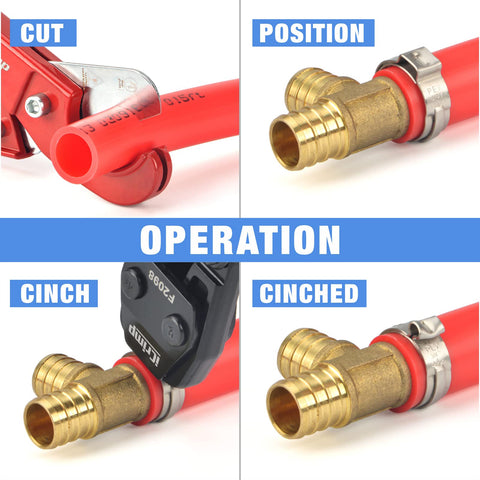 IWISS KG-1096 stainless clamp connection demonstration showing secure bonding.