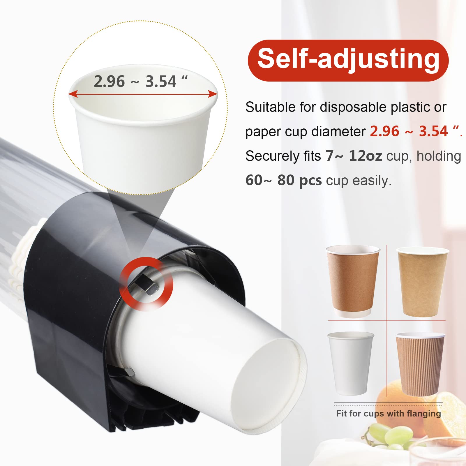 IWNTWY cup dispenser installed with screws for a secure wall mount.