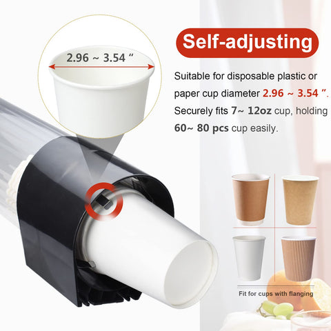 IWNTWY cup dispenser installed with screws for a secure wall mount.