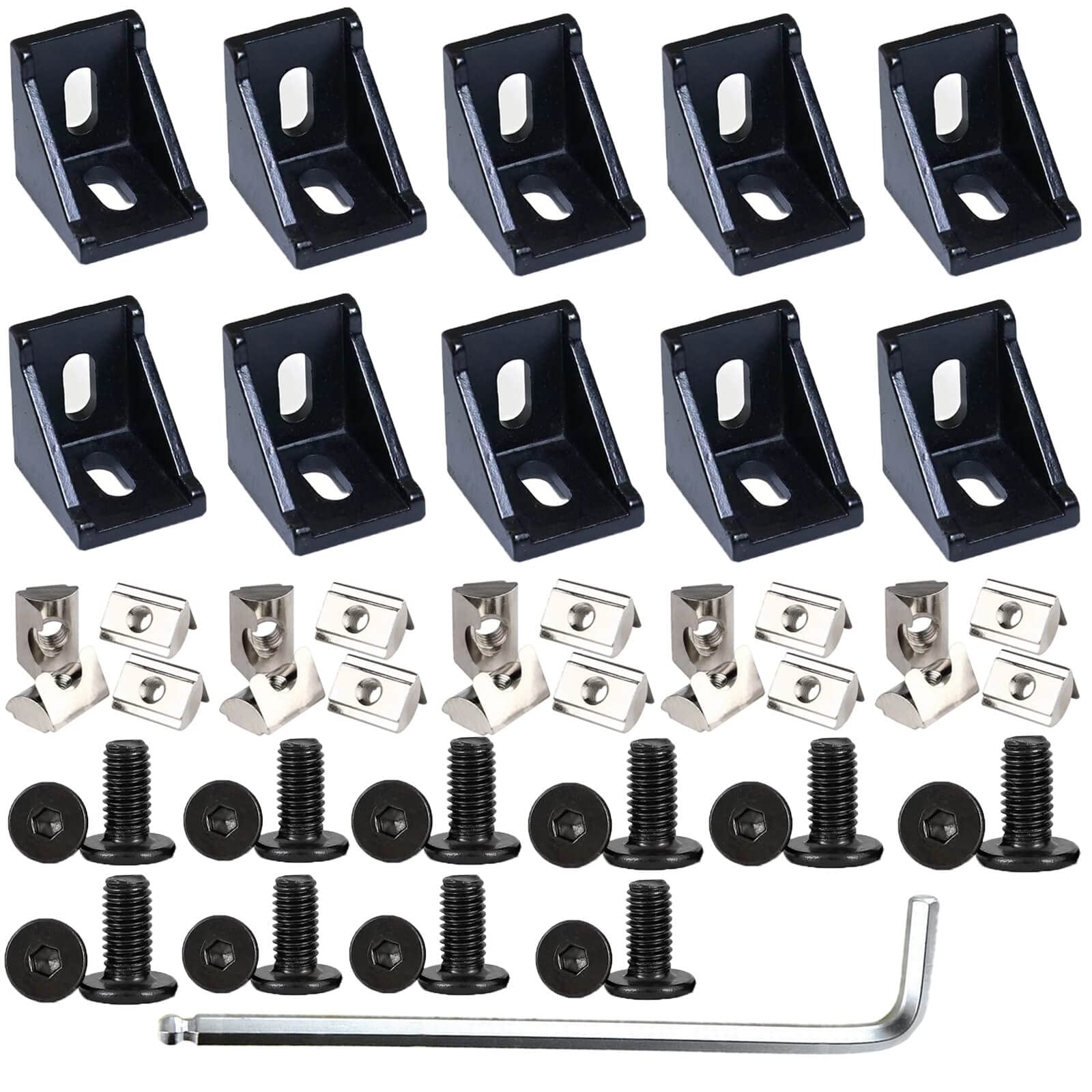 IXGNIJ 4040 corner bracket 90-degree connector for sturdy aluminum frames.