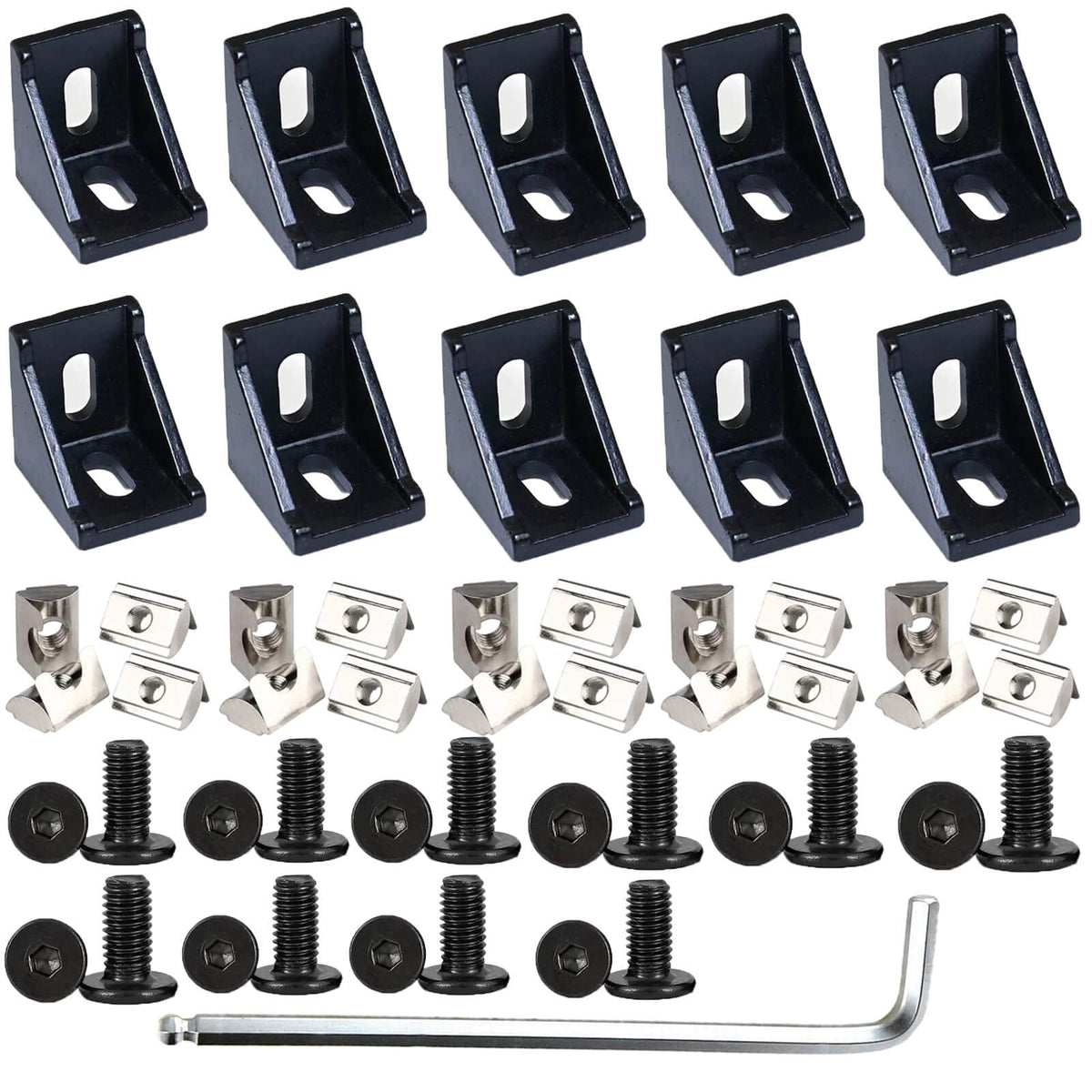 IXGNIJ 4040 corner bracket 90-degree connector for sturdy aluminum frames.