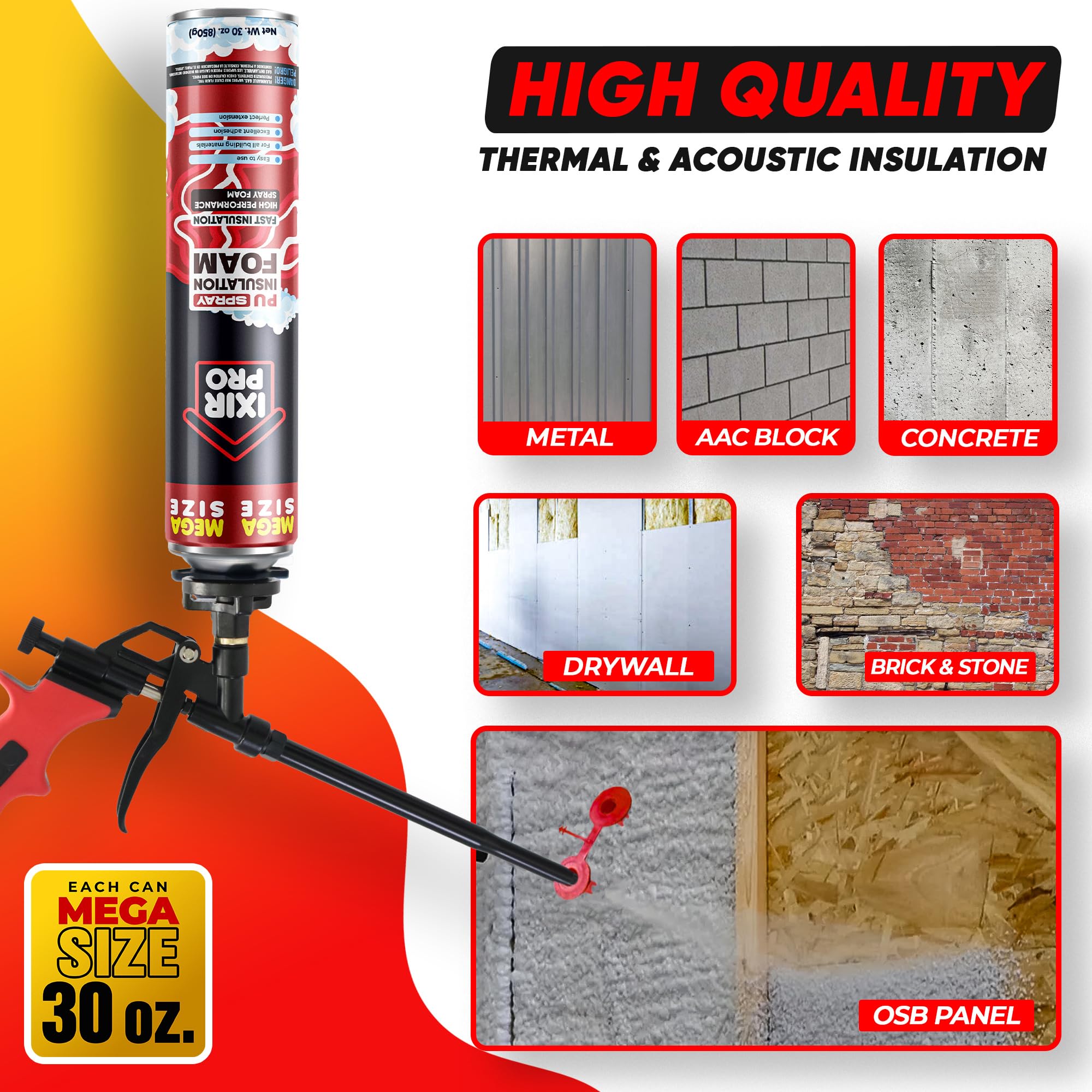 ixirpro high-density foam dries stiff for a clean finish