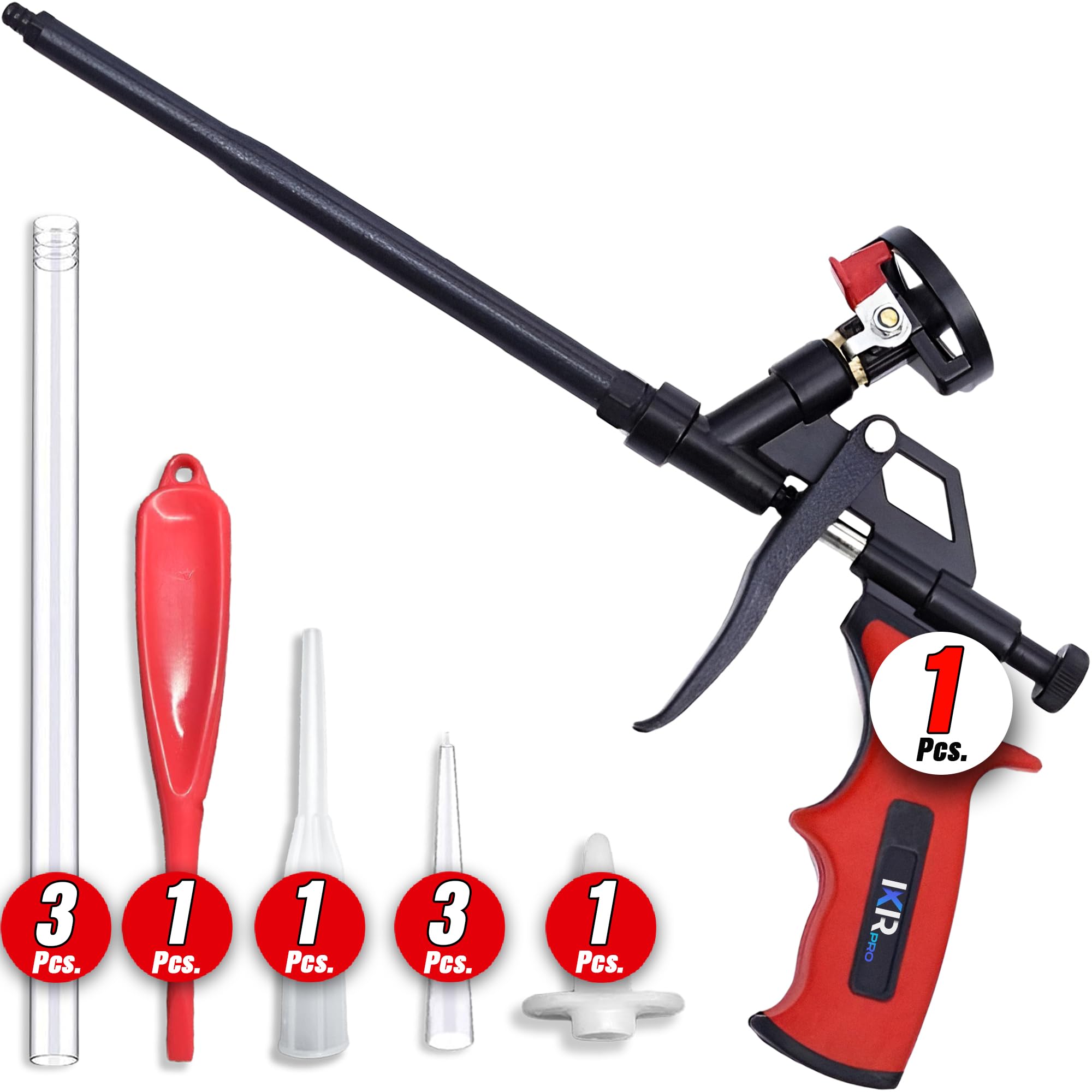 ixirpro Mega Foam Gun with durable metal body for long-lasting sealing tasks