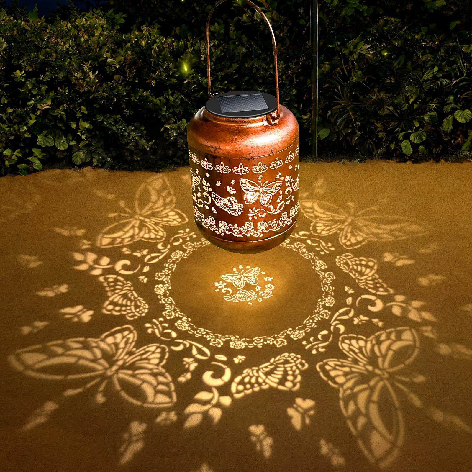 IYEZIGI solar panel power delivers long-lasting light with no cords.