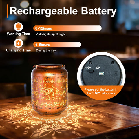 IYEZIGI weatherproof metal lantern withstands rain and snow for year-round decor.