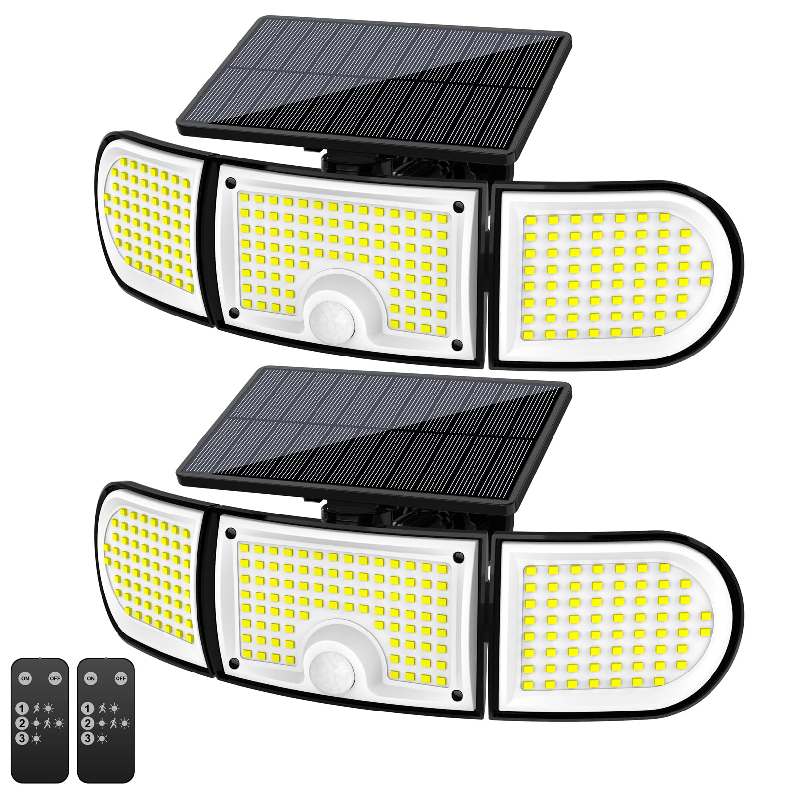 IYGR solar outdoor lights with 3000lm for bright patio illumination