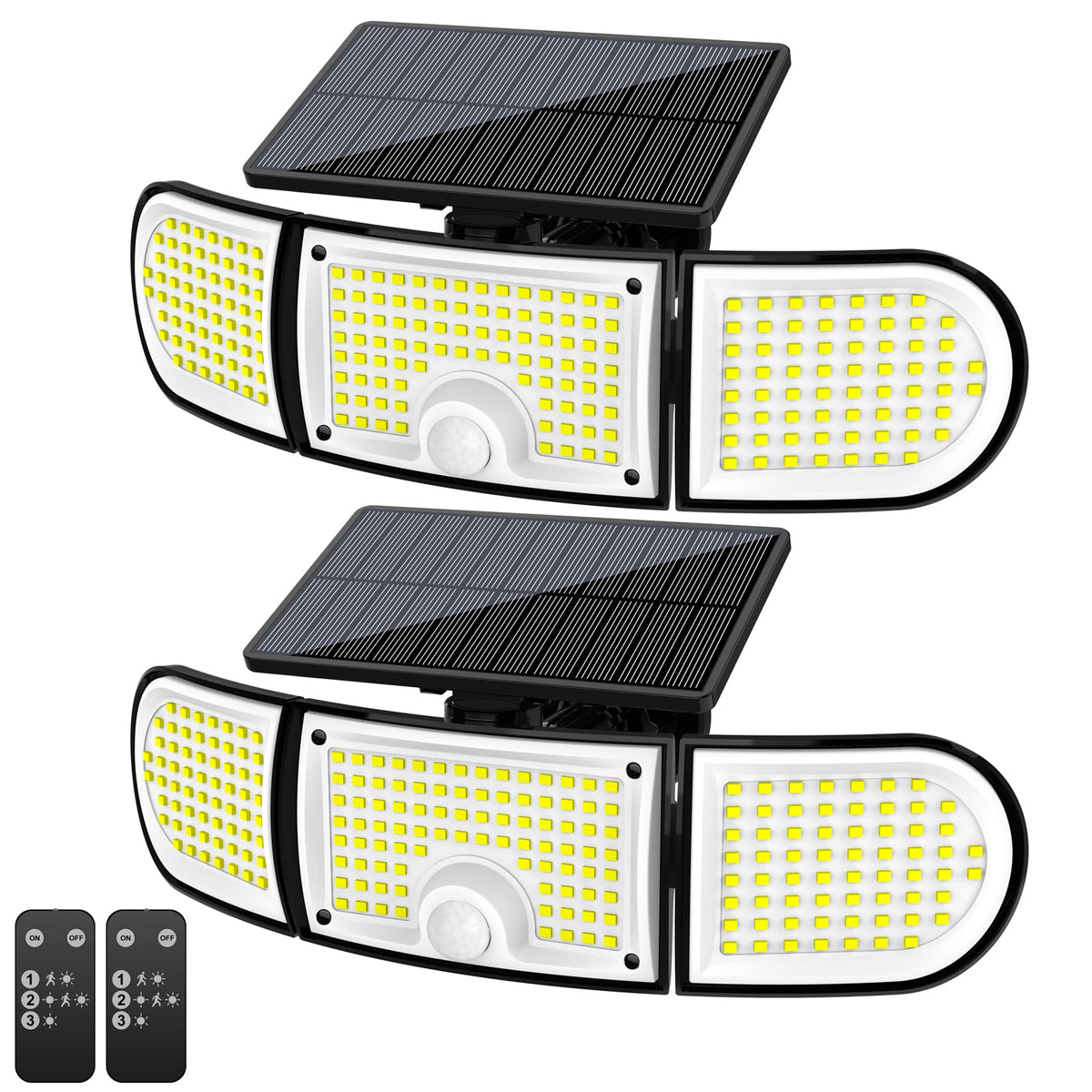 IYGR solar outdoor lights with 3000lm for bright patio illumination