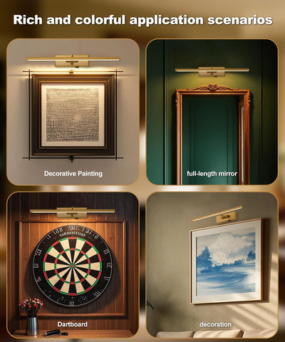 iYoee artwork light suitable for paintings, portraits, and photos on a gallery wall