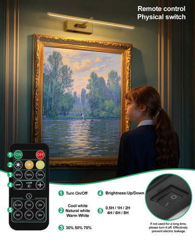 iYoee timer-enabled remote control turns off the wall light after a chosen interval