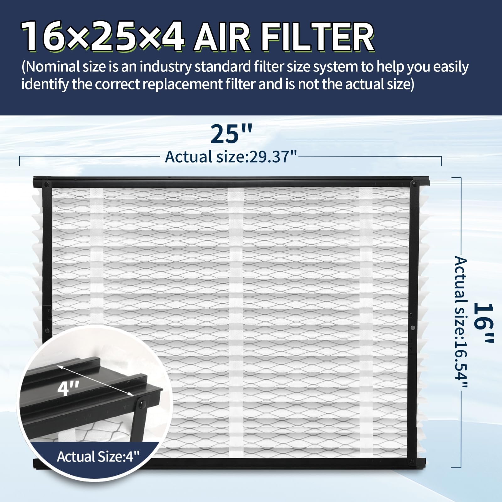 IYOUYA 413 replacement filter pack compact-storage for easy shelf storage.