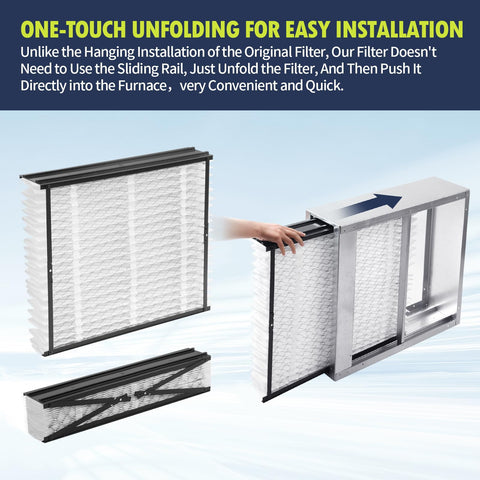 IYOUYA 413 replacement filter pack dust capture helps reduce household dust and dander.