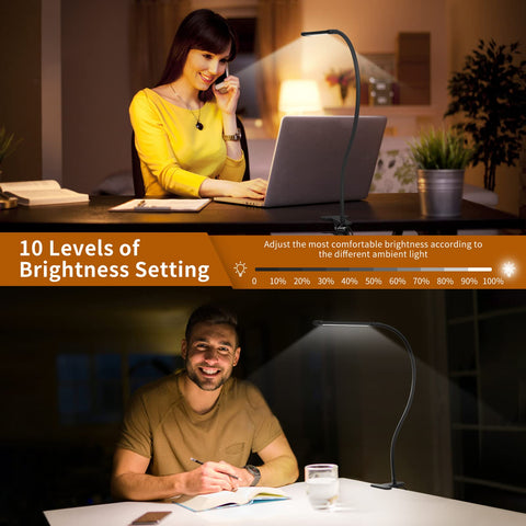 iZELL LED Desk Lamp three color modes for tasks and different moods