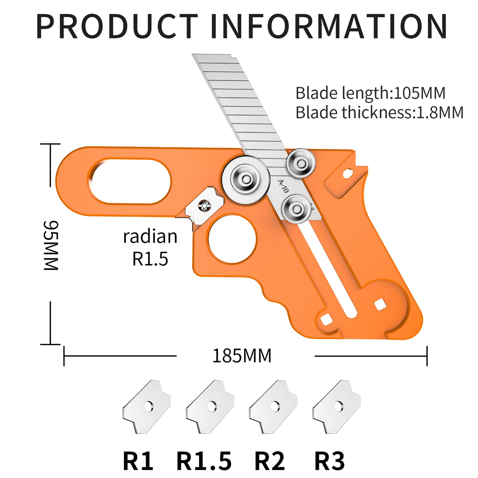 IZIO Edge Banding Trimmer blade heads demonstrate sharp alloy blades for clean cuts.