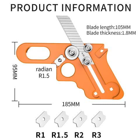 IZIO Edge Banding Trimmer blade heads demonstrate sharp alloy blades for clean cuts.