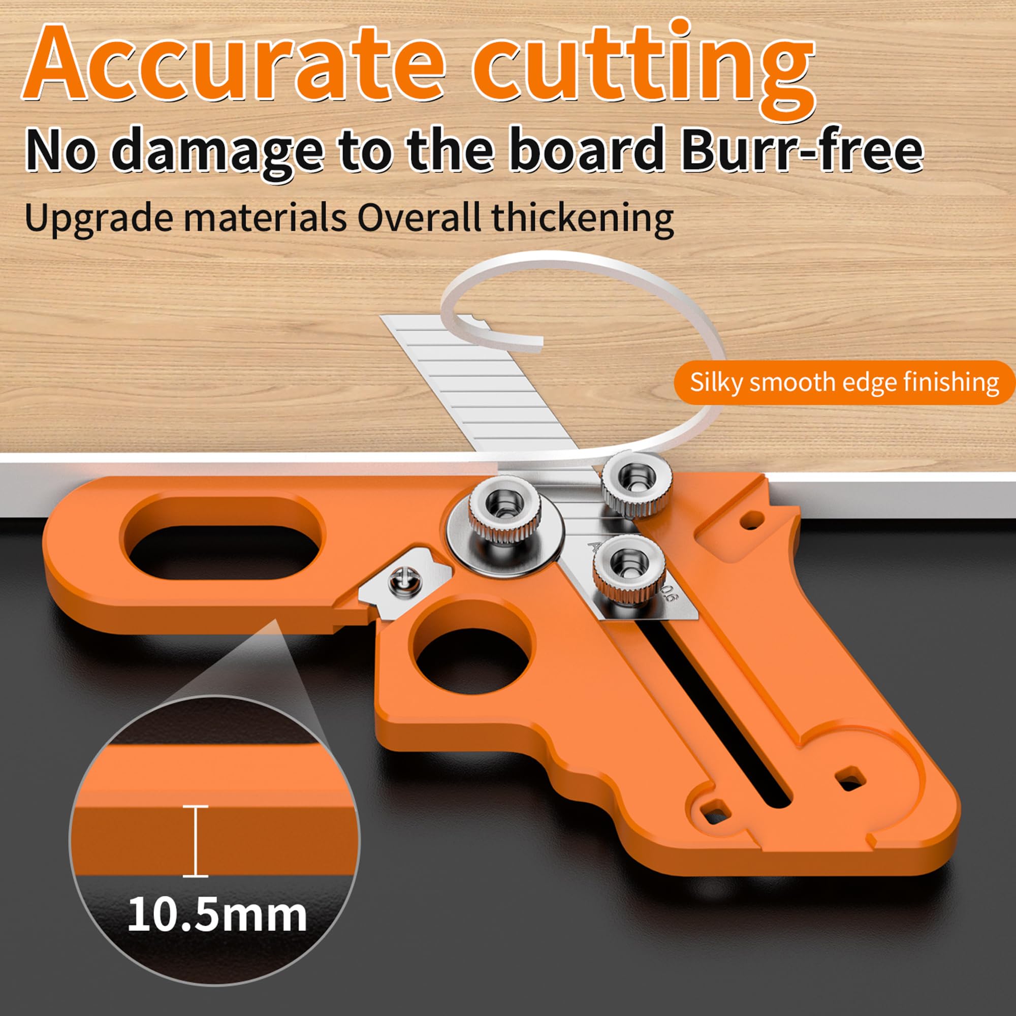 IZIO Edge Banding Trimmer cutting action shown during edge trimming task.