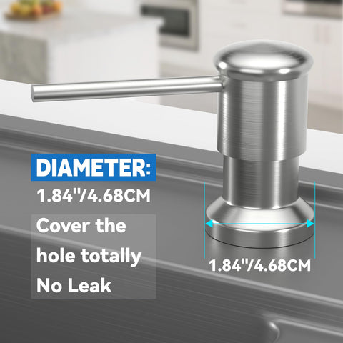 Izolor 17oz bottle enables easy top-refill and reduces under-sink clutter.
