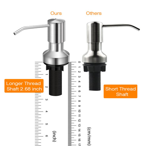 extension tube kit extended to reach and simplify soap refills