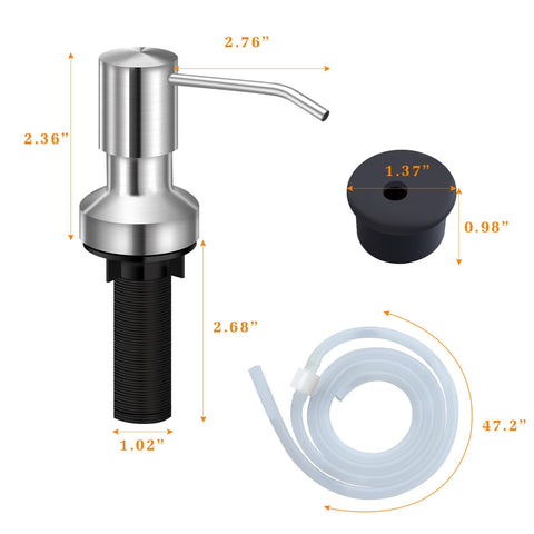 food-grade silicone tube remains flexible under the counter