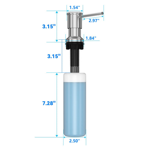 Izolor long-thread spout fits most countertops for reliable installation.
