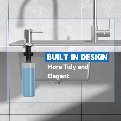 Izolor top-refill design keeps refilling tidy at the counter.